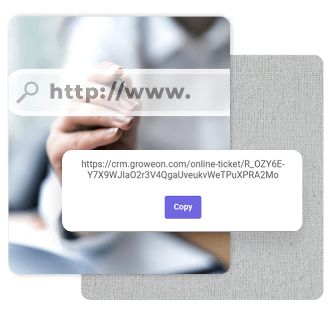 Web Link for Online Ticket Creation