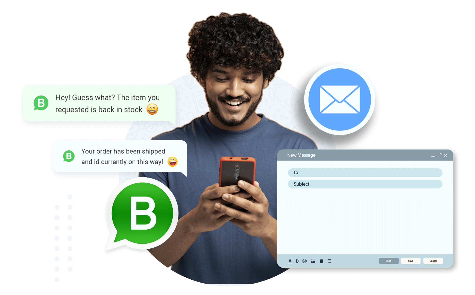 Email & WhatsApp Notifications