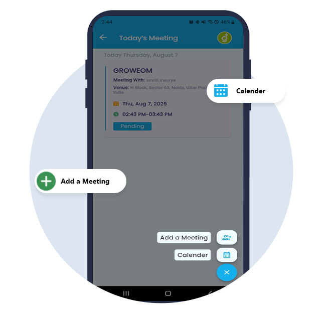Sales Meeting Management on Mobile App