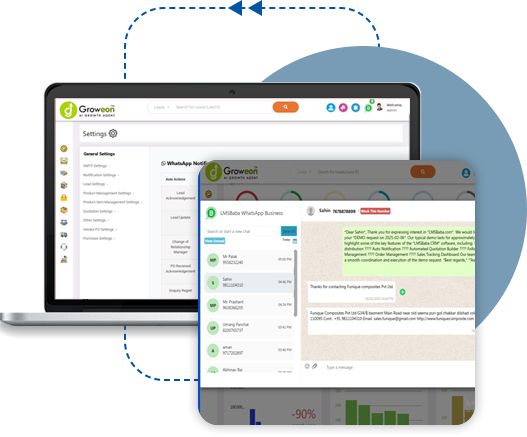 Groweon WhatsApp Marketing CRM Software